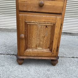 Pine Nightstand Cabinet End Table 