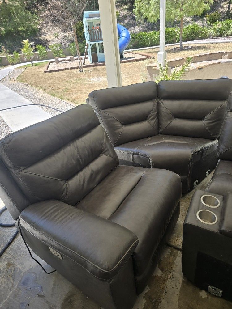 recliner and table