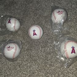 5 Angel's Baseballs Brand New