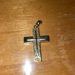 10k Gold Cross Charm