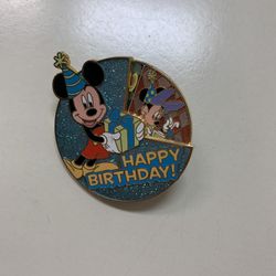 Happy Birthday Disney Mickey Pin 