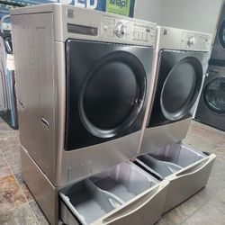 💯KENMORE ELITE SET STEAM WASHER AND ELECTRIC DRYER LARGE 