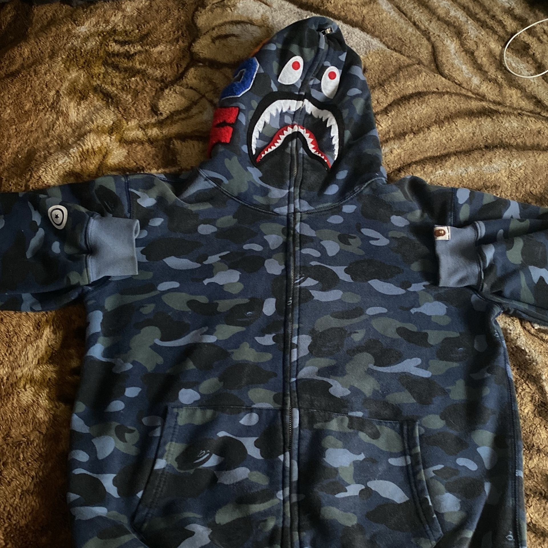 BAPE Color Camo Shark Full Zip Hoodie