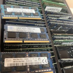 50x 4GB DDR3 SODIMM Laptop RAM – Mixed Speeds – Bulk Lot
