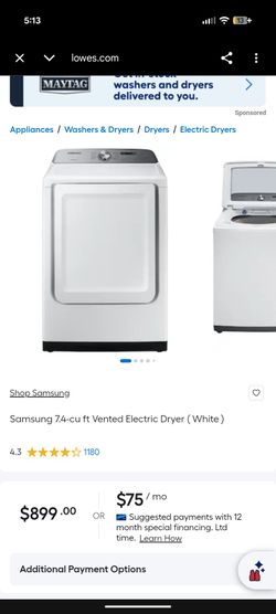 Samsung dryer