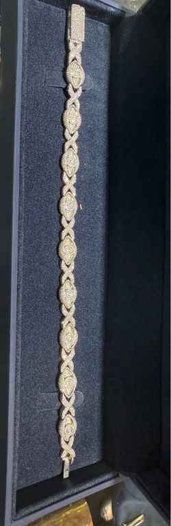 REAL GOLD EYE BRACELET NATURAL STONES 8MM