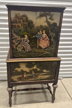Antique Painted Cabinet 
