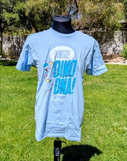 Jurassic Park Bingo Dino Mr. DNA Universal Cartoon Mascot Adult Medium Shirt New