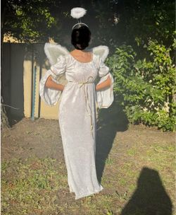 Women's White Angel  Dress Costume