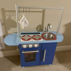 Kids Wooden Kitchen Playset 