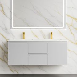 Bathroom vanity floating