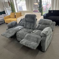 New Power Recliner Reclining Sofa For 3 Seats