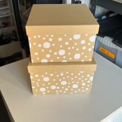 Set of 2 Stacking Gift Boxes