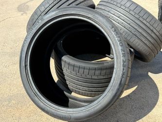 FREE DELIVERY (4) Staggered Tire Continental SportContact 6 EV 335/30R23 ZR 295/35ZR23 99%