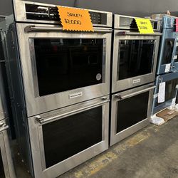 kitchen aid double wall oven