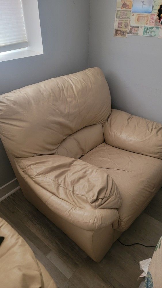 Leather Armchair And Couch FREE PICKUP