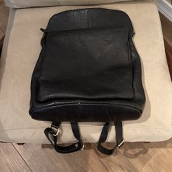 L Credi Leather Backpack Purse. 
