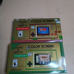 Game & Watch Color Screen Legend Of Zelda + Super Mario Bros