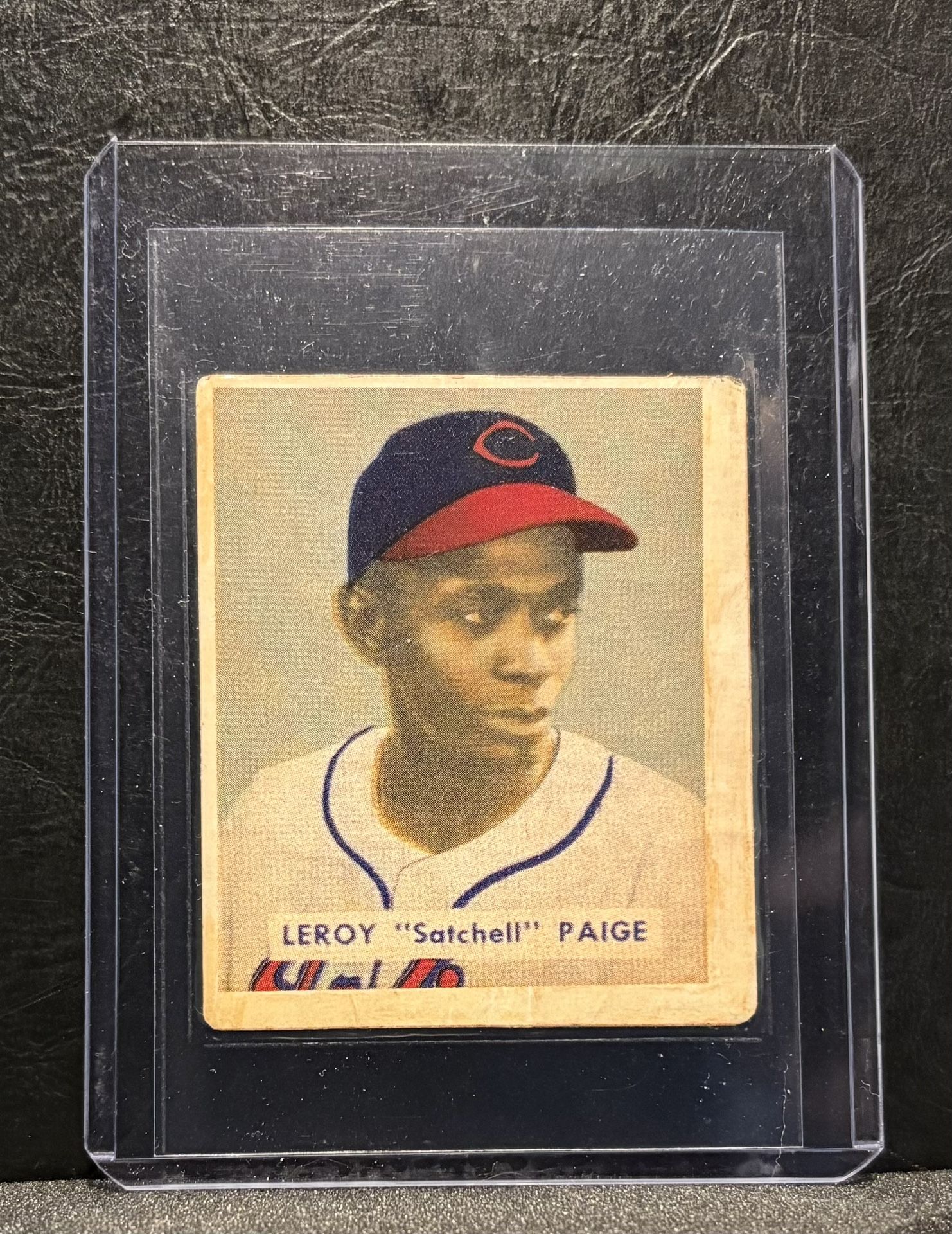 Satchel Paige High End Aged Reprint (1949 Bowman)