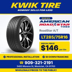 NEW LT285/75R16 2857516 American RoadStar A/T Tire – 30% OFF