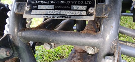 4-wheelers Fabricante: Shandong Odes Industry Co., Ltd.
Fecha de fabricación: 11/2021
Hecha en: Vietnam.