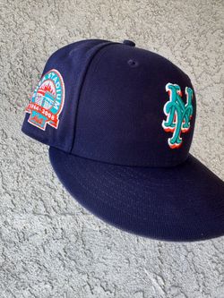 New York Mets Shea Stadium Side Patch New Era Fitted Hat