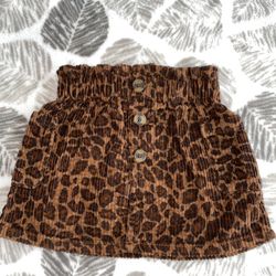 Old Navy 12-18 Months Baby Girl Cheetah Skirt 