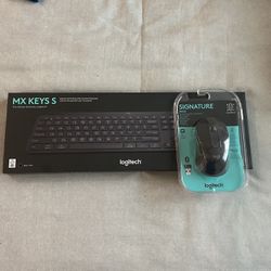Logitech MX KEYS S + Logitech Signature M650 (NEW IN BOX)