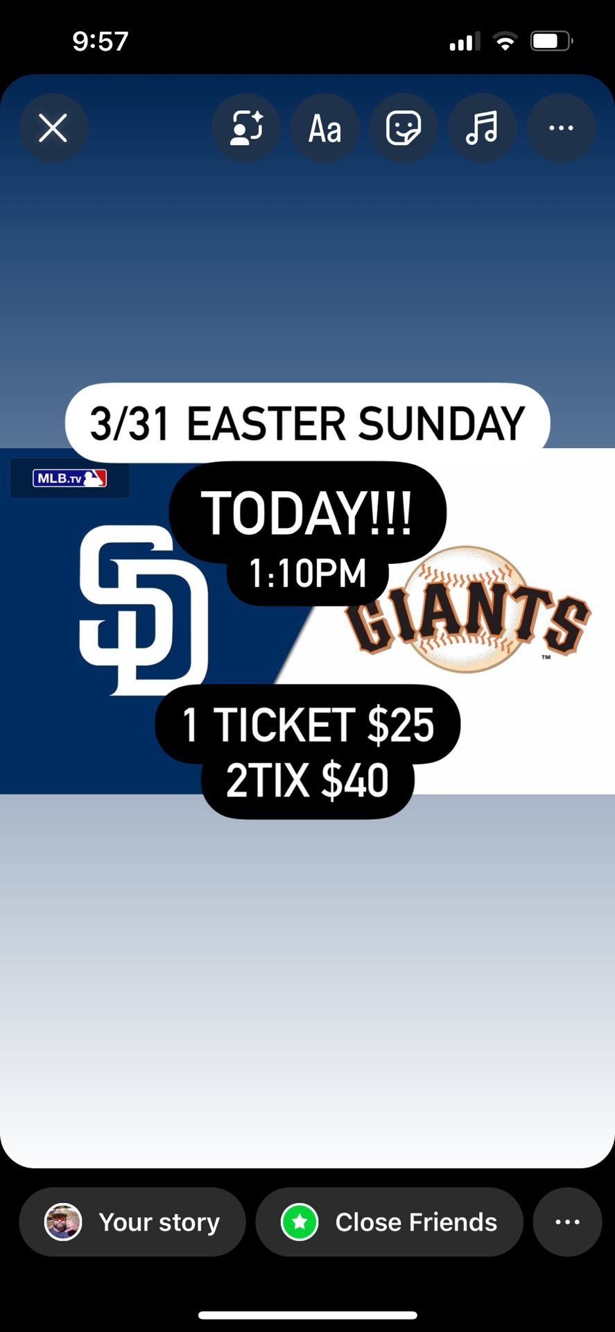 Padres Vs Giants 3/31
