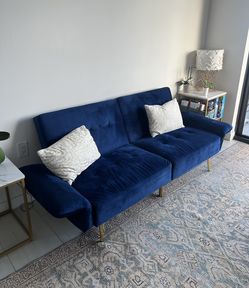 Blue Futon