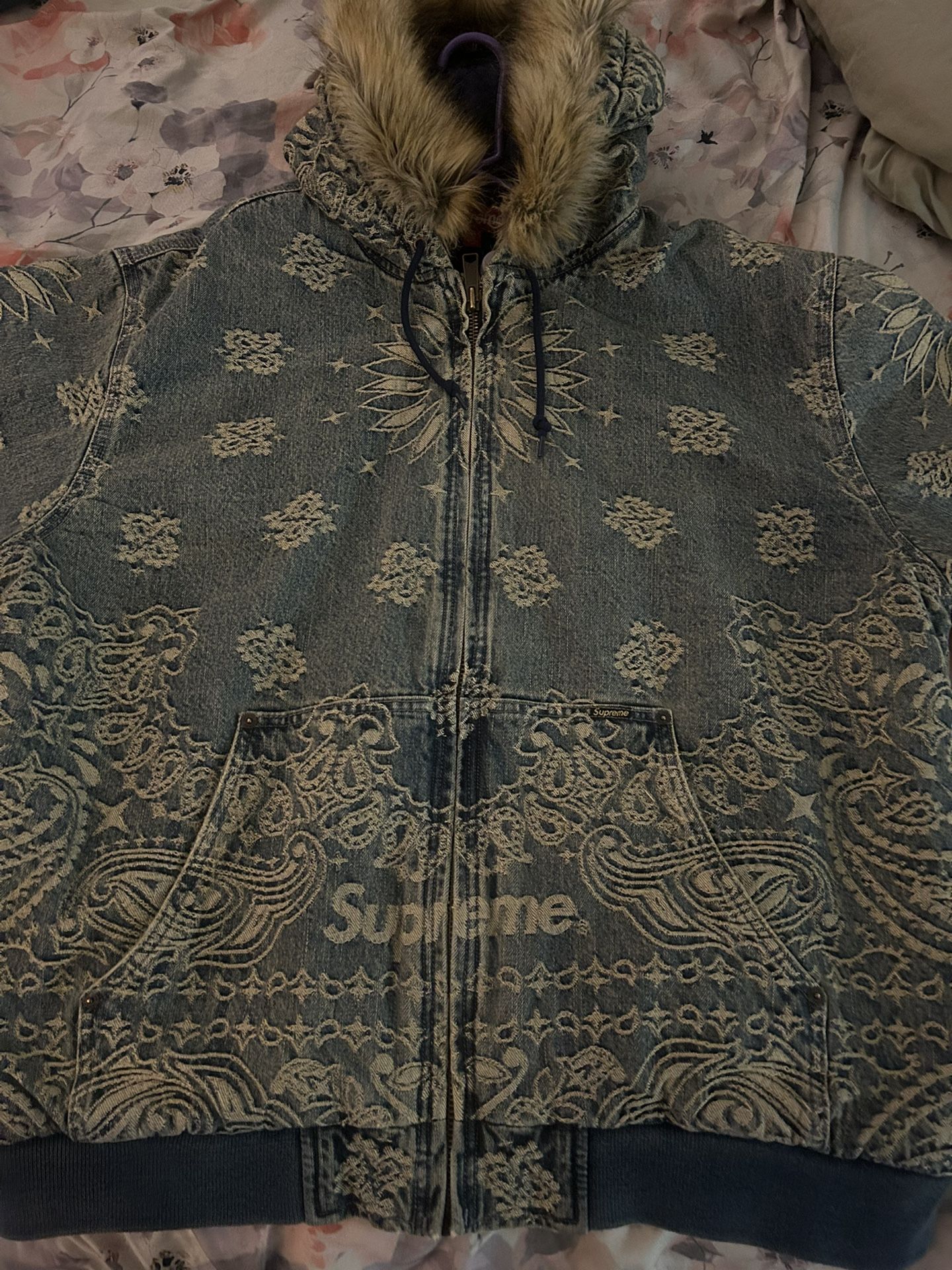 SUPREME BANDANA HOODED WORK JACKET