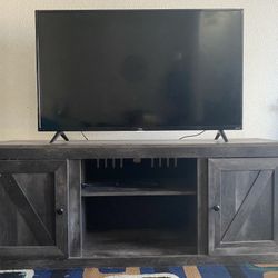 50 “ TCL ROKU TV WITH TV STAND