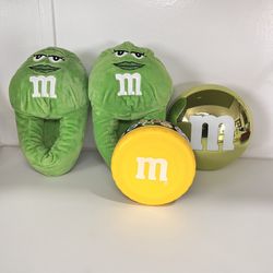 M&M Green Kids Youth L M&M Vintage Bowls Collector M&M Gift