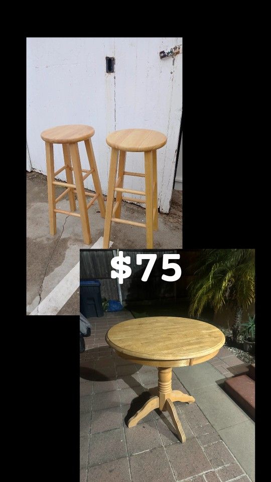 Pub Table & 2 Stools