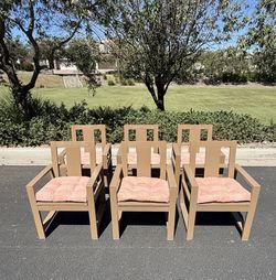 Pottery Barn Outdoor Patio Chairs (Set Of 6)