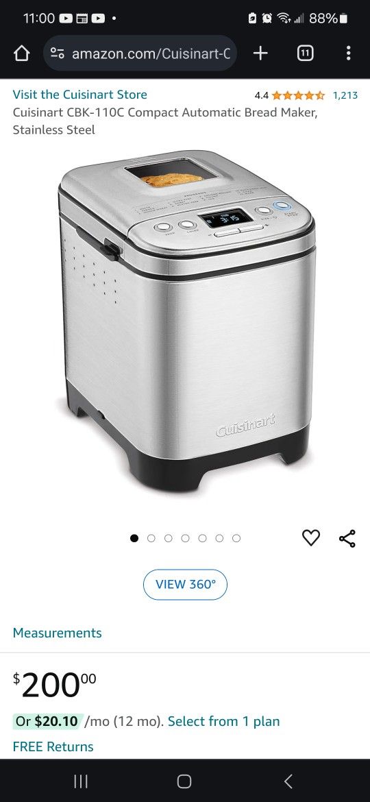 Brand NEW CUISINART Automatic Bread Maker