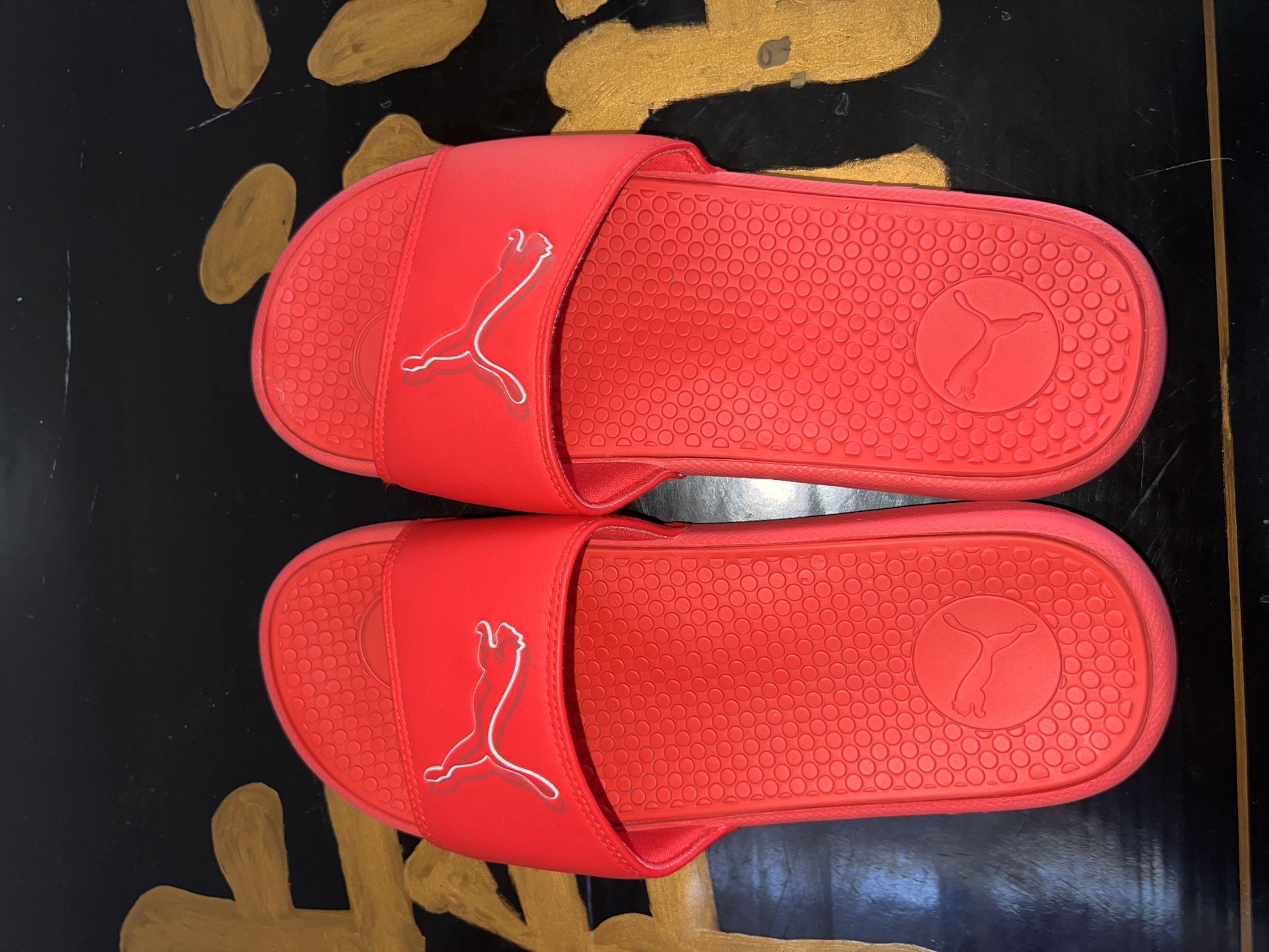 Red Puma Slides