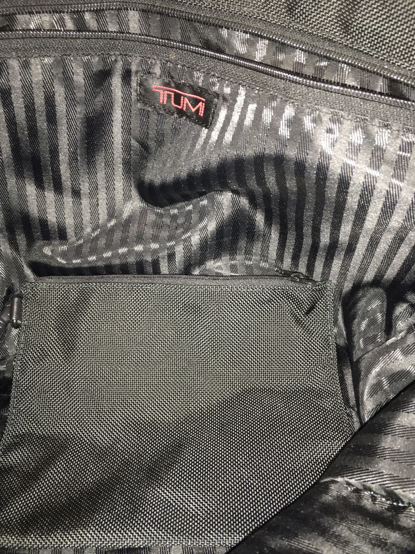 TUMI Authentic Office Bag Black Fabric Material