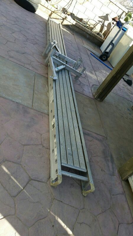 WERNER 2416 ALUMINUM SCAFFOLD PLANK 16ft x 14in