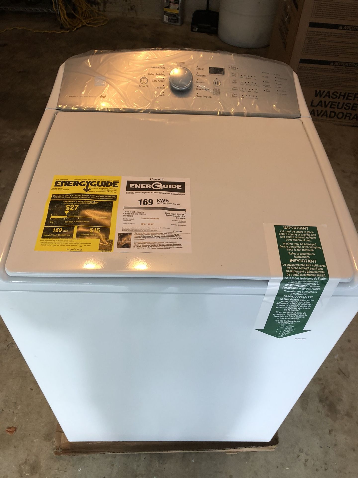 Kenmore 26132 4.8 cu ft top load washer