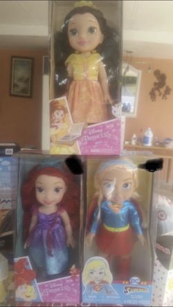 Brand new Disney and dc dolls