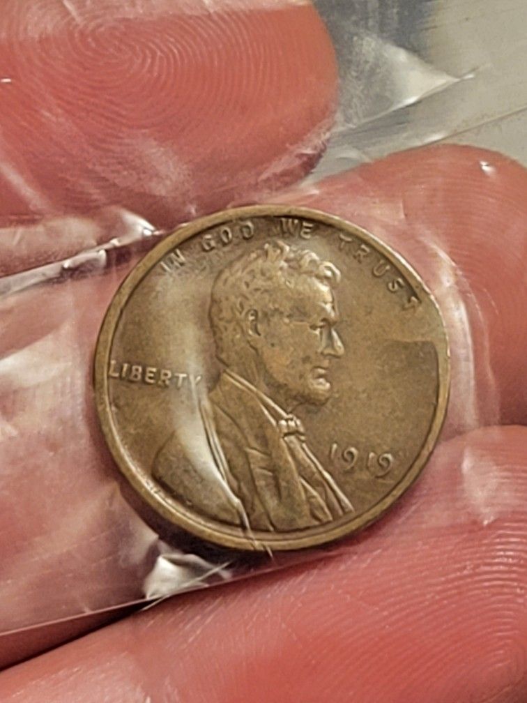 1919 Copper Wheat Penny