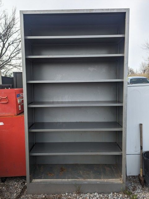 Large Steel Bookshelf Or Storage Shelf 