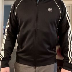 Adidas men's heavyweight track jacket / bomber style jacket