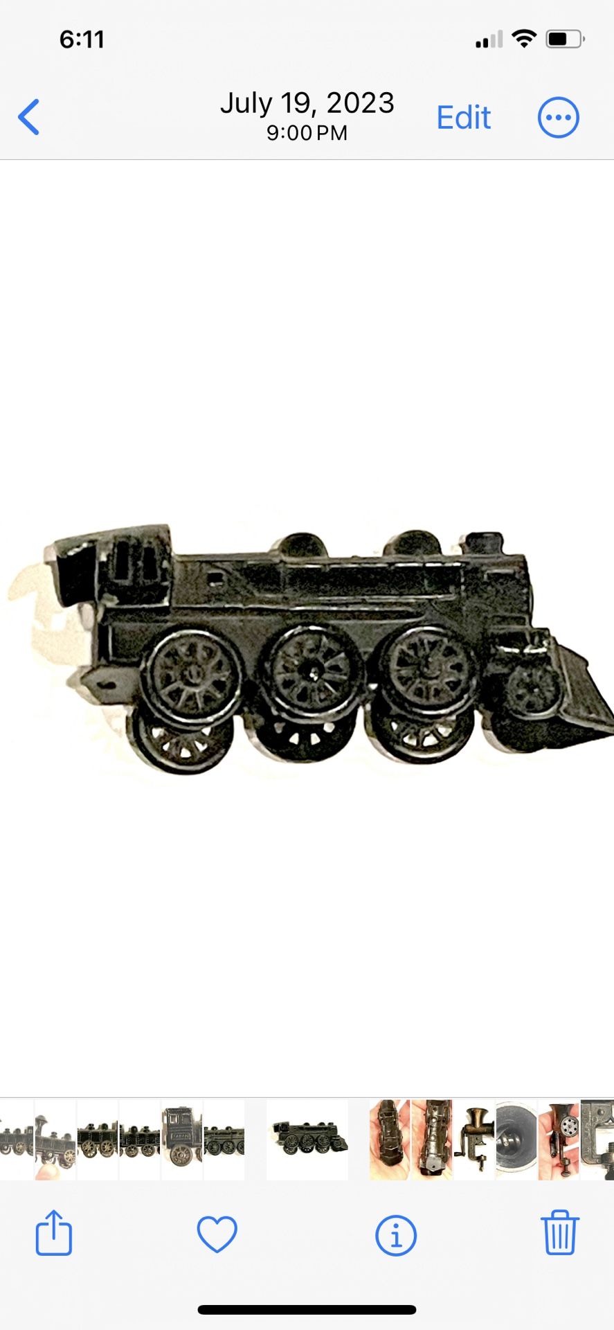 Japan Black Miniature Train Engine