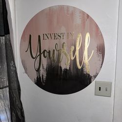 Invest in yourself, wall decor