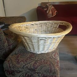 Oval Wicker Laundry & Storage Basket - $15