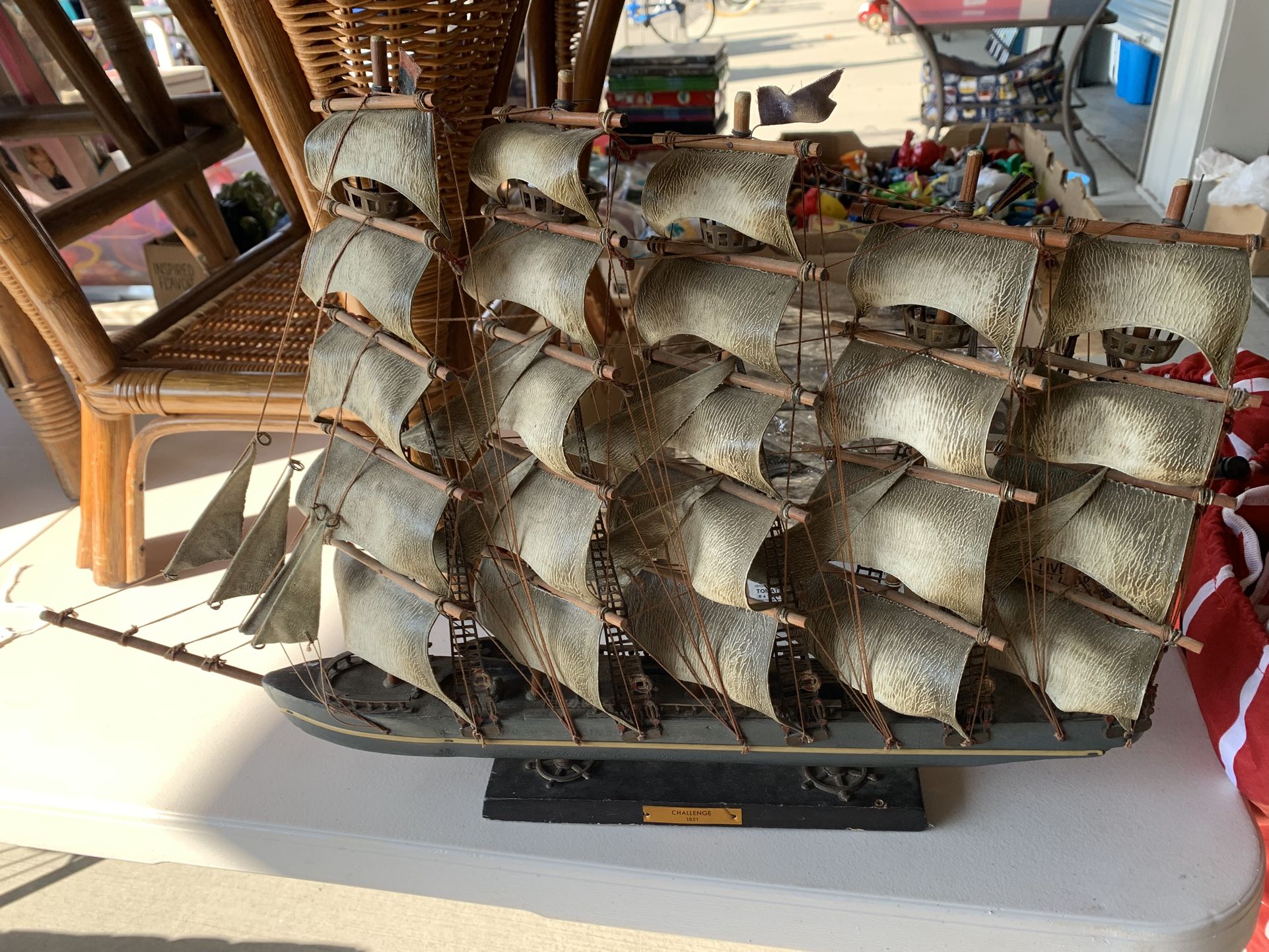 Model Of A Sail Boat