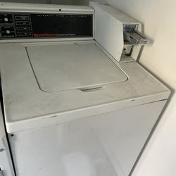 Speed Queen Commercial Coin-Op Washer / Whirlpool Coin-Op Dryer • Working