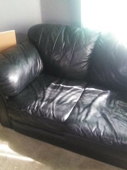 Two Leather coutches